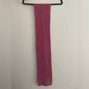 Pink wool Lacoste scarf